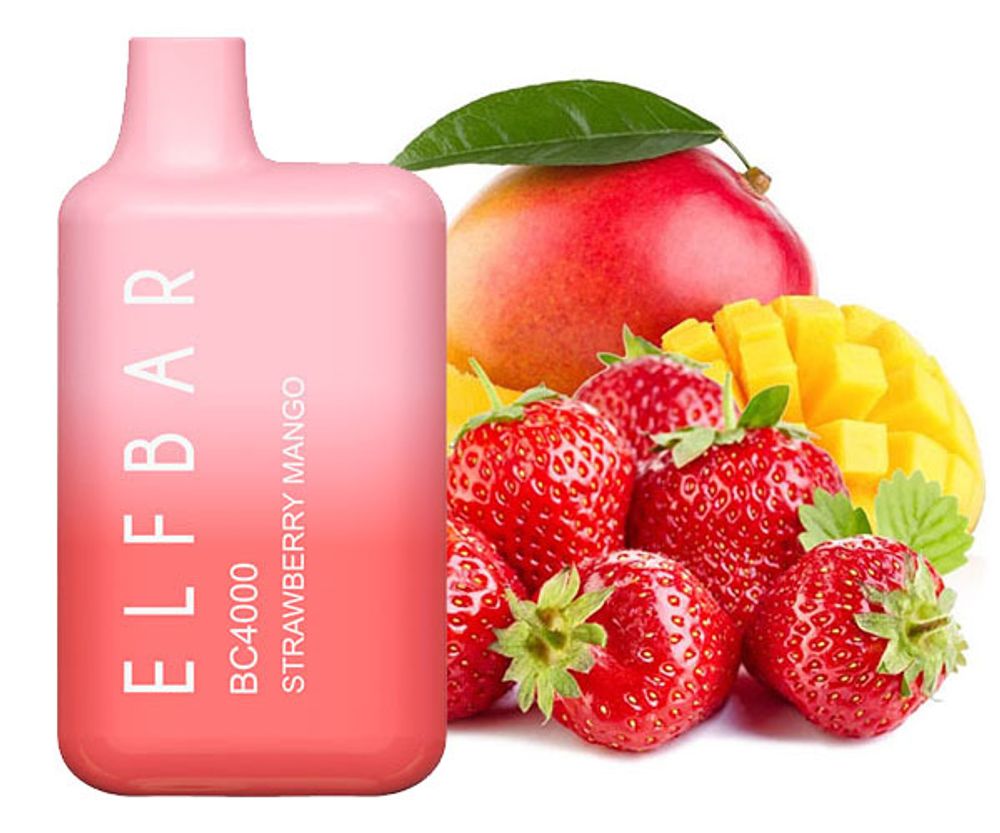 elf bar bc4000 strawberry mang