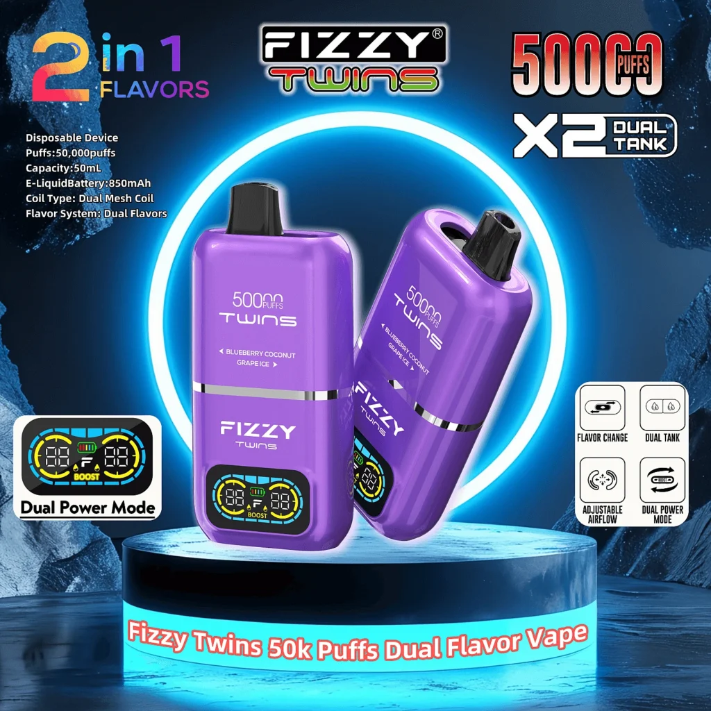 fizzy twins 50000 50k puffs du
