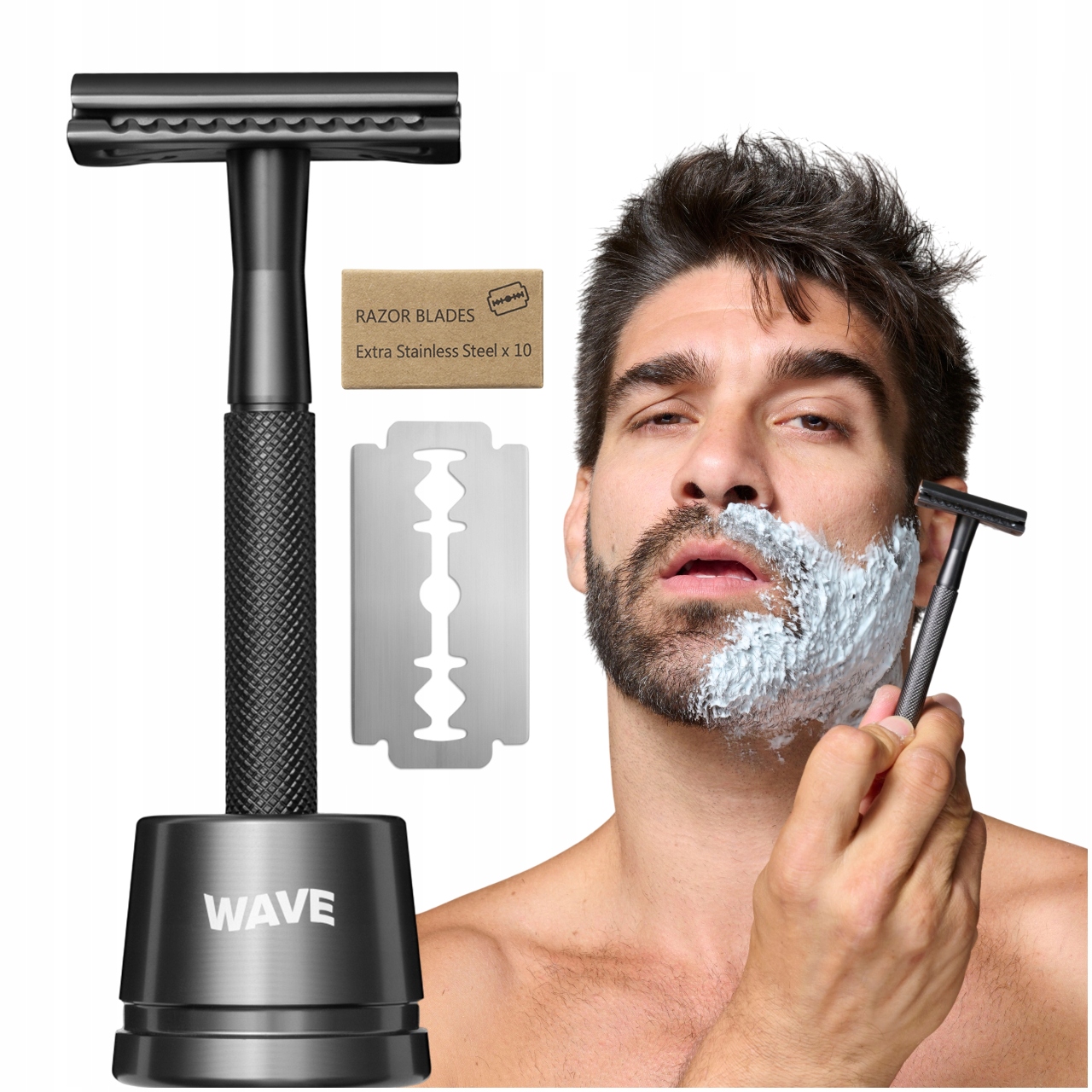model maszynki do golenia pułapka taniego startu żyletki e-papieros analogia - Maszynka na żyletki dwuostrzowe do golenia WAVESHAVE Trident 1 szt ...