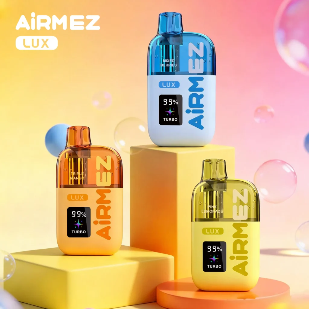 airmez lux 60k jednorazowy e papieros 2% – 60000 puffs | podwójna cewka mesh