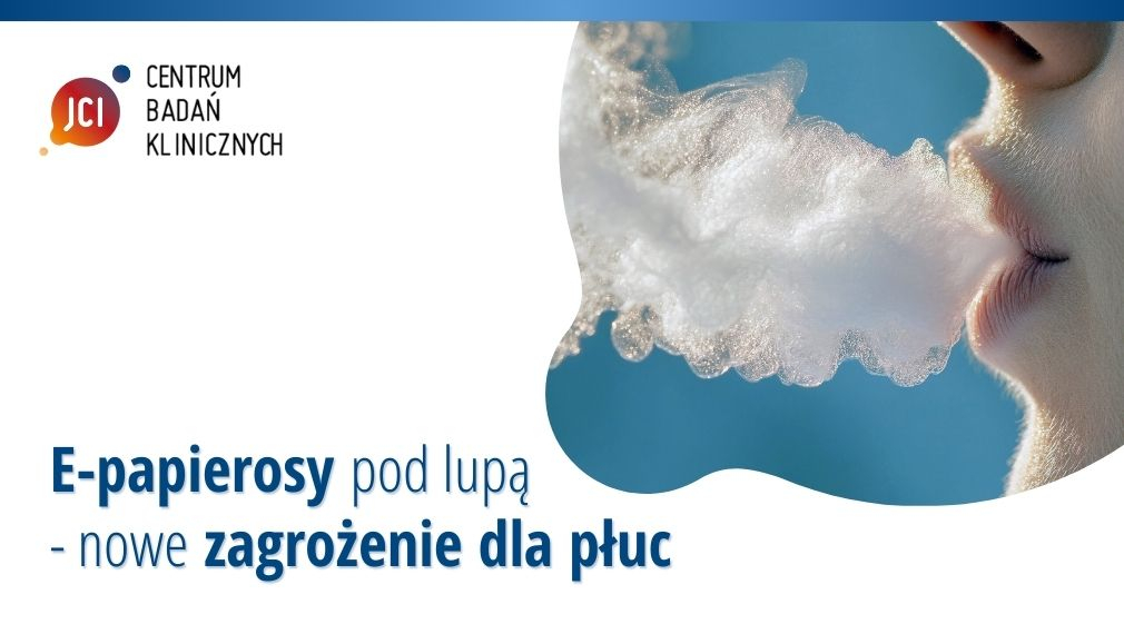 Mikroskopowy lub schematyczny widok płuc, gdzie pęcherzyki płucne są wypełnione lepką, oleistą substancją, symbolizującą chemiczne uszkodzenie w przebiegu EVALI.