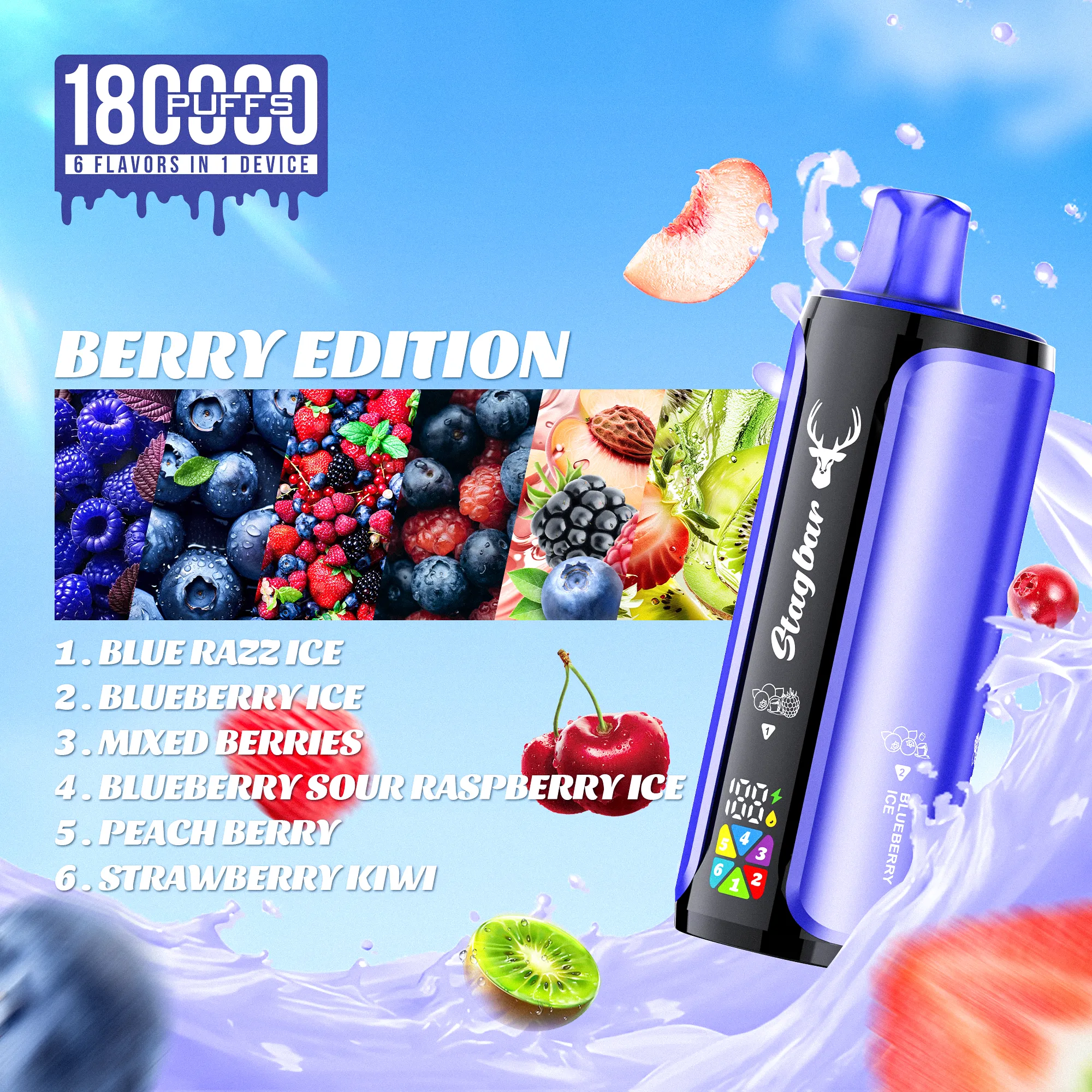 stag bar 6in1 180000 puffs