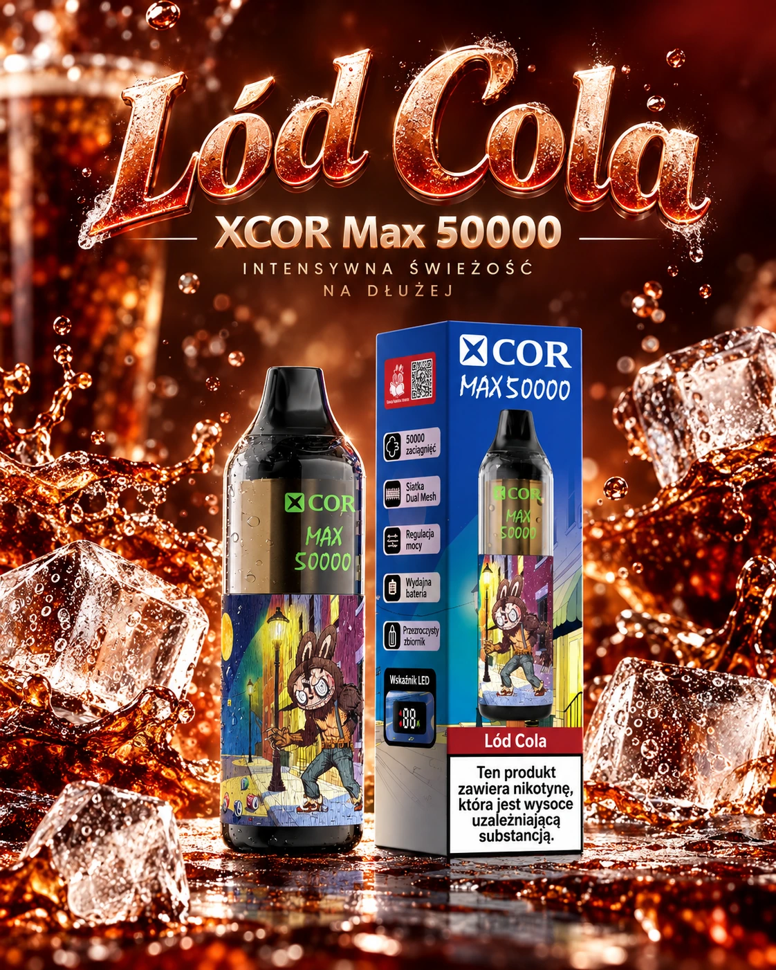 XCOR Max 50000 Puffs Cola Ice