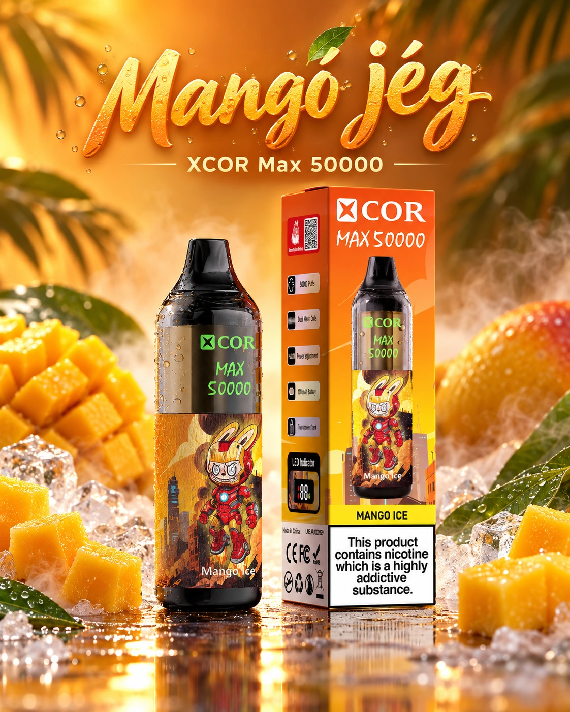 XCOR Max 50000 Puffs Cytryna i Limonka