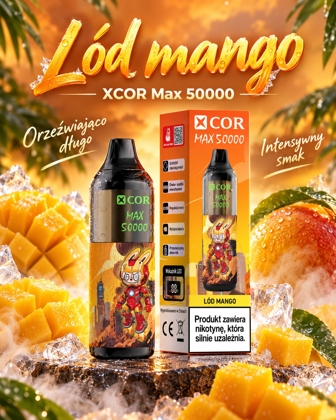 XCOR Max 50000 Puffs Mango Ice